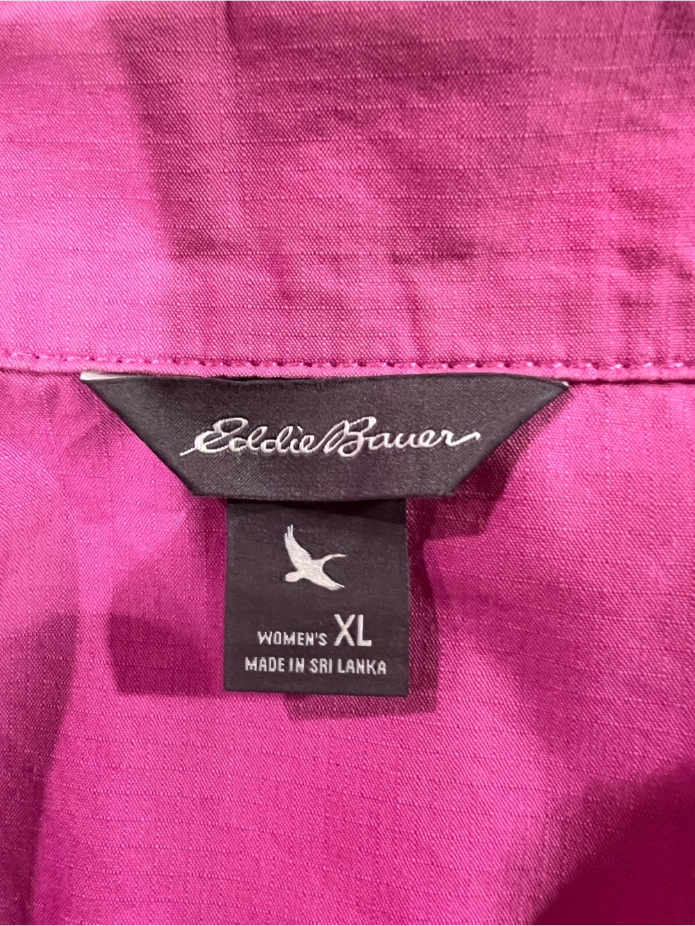 Eddie Bauer Cotton Jacket, XL, draw string  cord at waist, button closure - Picture 3 of 5